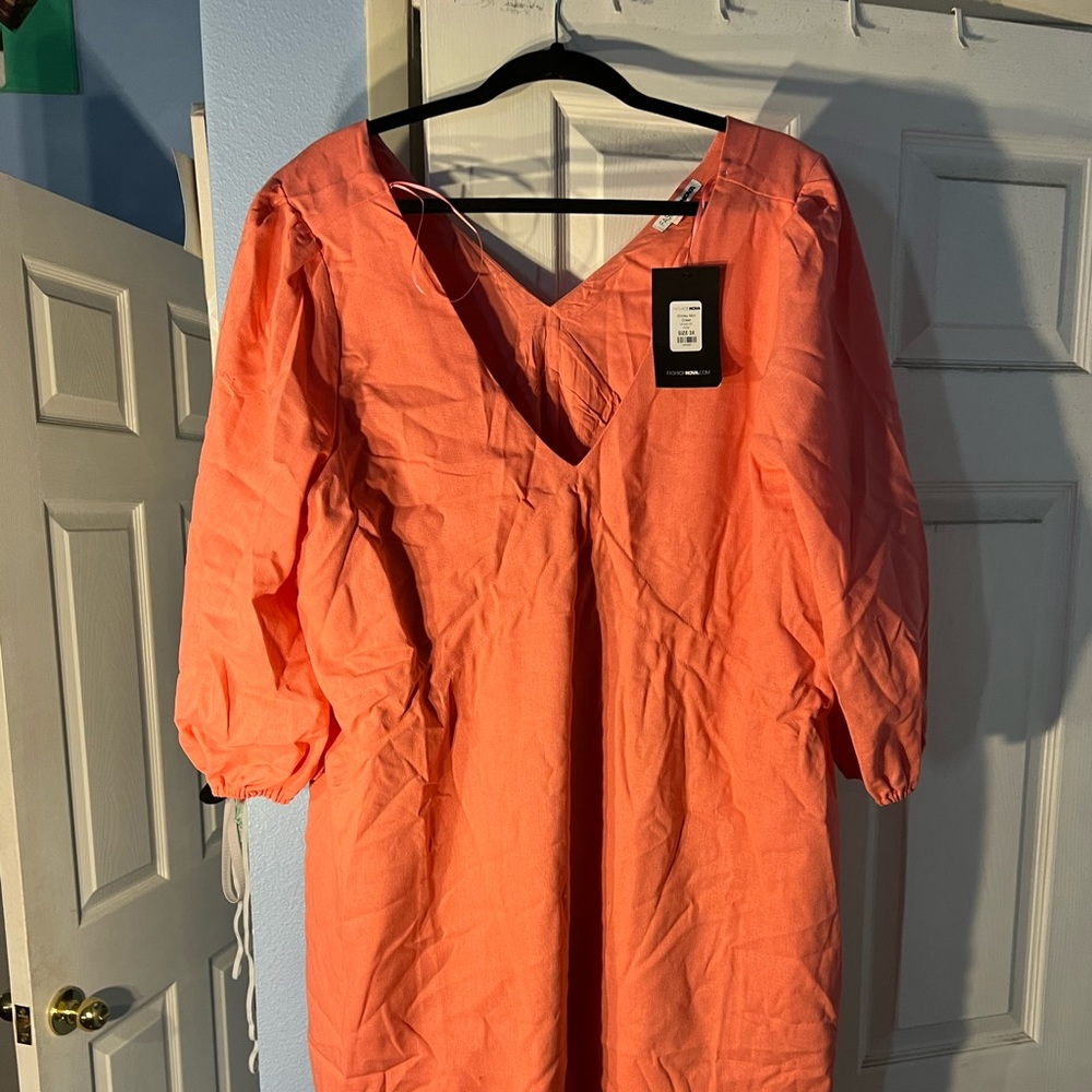 Shirley Mini Dress - Coral